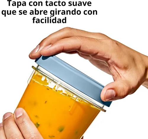 Vista 6 de OXO Good Grips Twist & Stack Contenedor – 5 oz – Paquete de 3