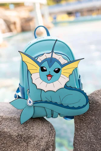 Vista 7 de Loungefly Pokemon Vaporeon - Mini mochila para cosplay, Varios colores, Pmbk0207