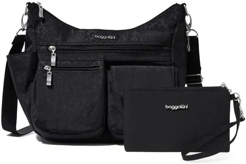 Vista 55 de Baggallini Modern Everywhere Crossbody Women 11x9x4.5 RFID Hobo Bag