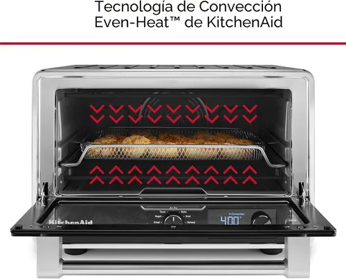 Vista 6 de KitchenAid Horno de encimera Digital Air Fry, KCO124BM, negro mate
