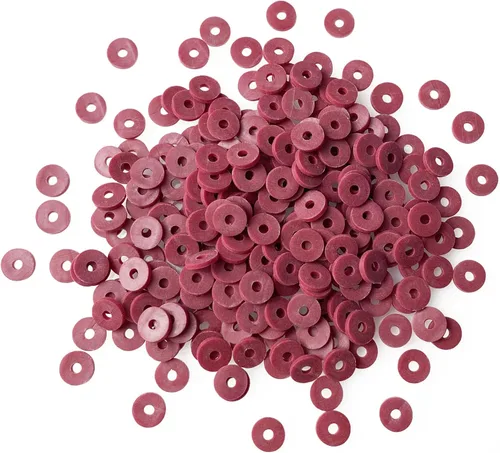 Vista 12 de 2000 cuentas de vinilo Heishi planas, redondas, de arcilla polimérica, espaciadoras para hacer pulseras, collares, aretes, accesorios para blanco