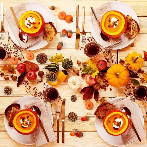 Vista 7 de Yookeer 120 mini calabazas artificiales de bellotas de otoño, conos de pino para decorar cuencos de otoño, centro de mesa de Acción de Gracias