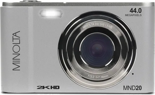 Vista 8 de Minolta Cámara digital MND20 de 44 MP - Video Ultra HD de 2.7K, zoom digital 16X, estabilización antivibración, lapso de tiempo, detección facial