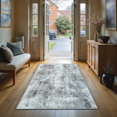 Vista 114 de GLN Rugs Bohemian - Troy - Alfombra de felpilla lavable a máquina, bohemio, lavable, antideslizante, alfombra de área de felpilla de pelo bajo