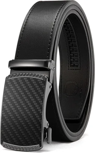 Vista 12 de CHAOREN Cinturón para hombre de cuero con trinquete - Ajuste personalizable, estilo sin esfuerzo (35 mm)