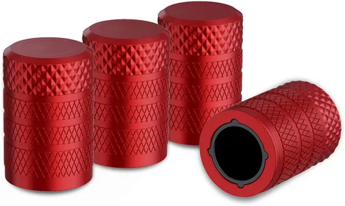 Vista 10 de CKAuto Tapones para válvula de neumático, aluminio negro, 4 unidades/paquete