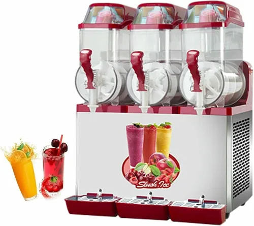 Vista 9 de Máquina comercial de granizado de acero inoxidable de 12/24/36L, para cóctel, jugo de hielo, té, café (negro 24L)