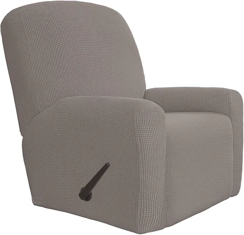Vista 48 de Easy-Going Funda Elástica para Sofá Reclinable Cobertor de Sofá 4 Piezas Protector de Muebles Sofá Suave con Fondo Elástico Poliéster Spandex Tela