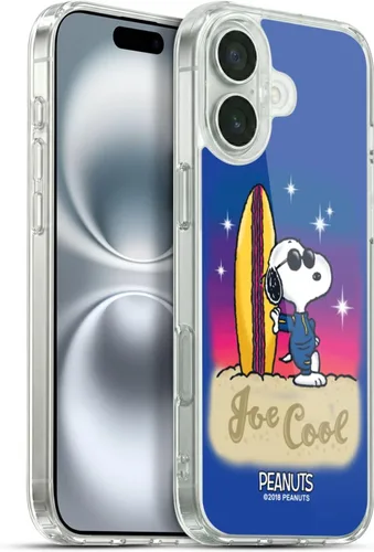 Vista 87 de Head Case Designs Funda de gel con licencia oficial de Peanuts Beach Surf Snoopy Boardwalk Airbrush [protección de grado militar] compatible