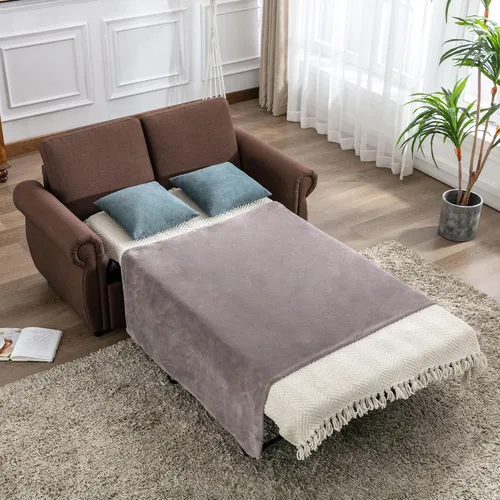 Vista 9 de Sofá cama pequeño para sala de estar o dormitorio, incluye cama extraíble