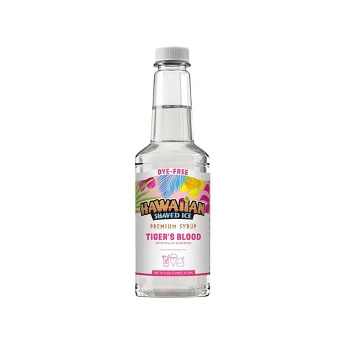 Vista 22 de Jarabe de Ahijado Helado Hawaiian Shaved Ice, Tamaño Pinta, Sabor Sangre de Tigre, Ideal para Raspaditas, Soda Italiana, Paletas, No Necesita