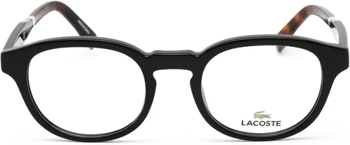 Vista 2 de Lacoste Marcos de gafas redondas negras para hombre L289100150, Negro