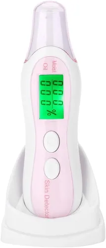 Vista 10 de Sonew Lápiz digital de prueba de piel con pantalla LCD, analizador de precisión/aceite para el cuidado de la piel para viajes, hogar, salón de Rosa