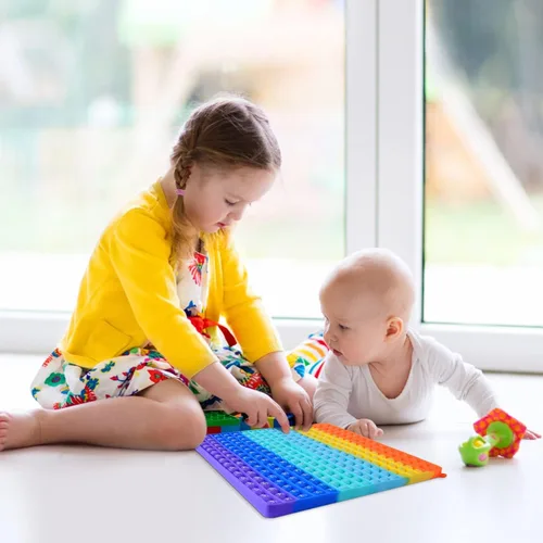 Vista 3 de Hoja de juego de multiplicación DK-SIMINA Pop Juguete matemático Fidget 15x15 P0PP Juguete de burbujas para aliviar la presión Juego de matemáticas