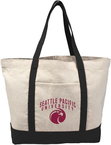 Vista 46 de Campus Lab Bolsa de lona con logotipo primario colegiado con bolsillo externo, bolsa de hombro reutilizable para ir de compras, playa Águilas A&m