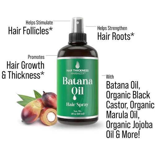Vista 2 de Aceite de batana para el crecimiento del cabello, batana cruda de Honduras. Acondicionador vegano sin enjuague para mujeres, hombres. Fortalece e