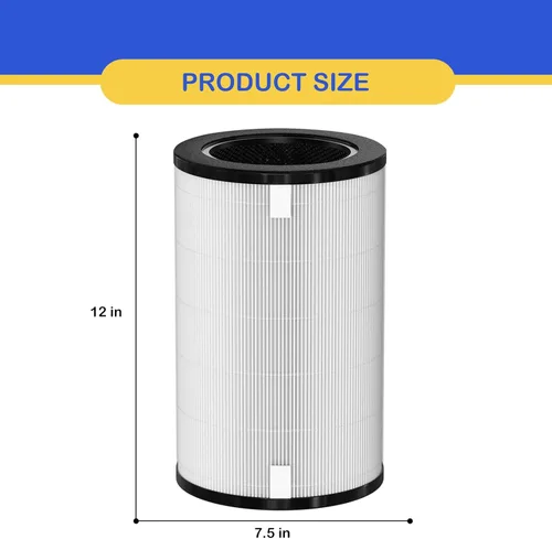 Vista 5 de AP-T40FL - Filtro de repuesto True HEPA compatible con 1461901 Homedics Total Clean 5 en 1 purificador de filtro de aire, AP-T40 AP-T45WT AP-T40WT