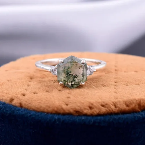 Vista 13 de Anillo de plata de ley 925 para mujer, anillo de diamantes de imitación de aguamarina de plata esterlina, anillo Art Deco de marzo, piedra natal