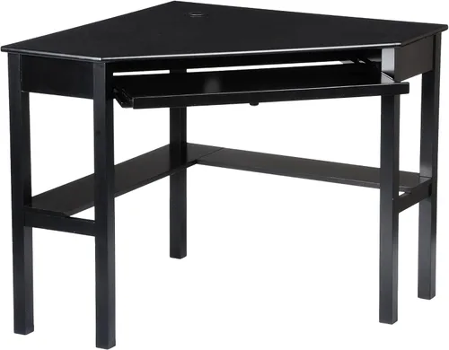 Vista 5 de SEI Furniture Bandeja de teclado deslizante para computadora que ahorra espacio, color negro