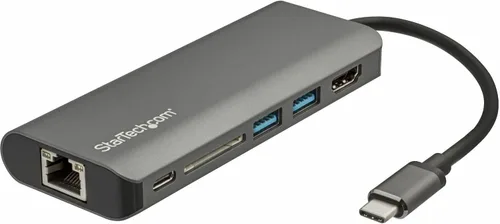 Vista 8 de StarTech Hub USB-C 4 en 1, HDMI 4K 60Hz, modo Alt, 100W PD, MacBook, TAA Extra long 10in 25cm cable, Surface Pro 7 iPad Pro HP Elite, Thunderbolt