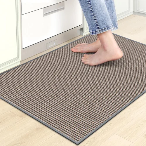 Vista 10 de Tapetes de cocina para piso, alfombra de cocina, antideslizante, lavable, absorbente para delante del fregadero, entrada, pasillo, tapete de puerta