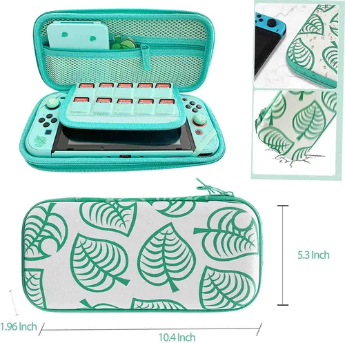 Vista 2 de Accessories Bundle for Nintendo Switch Animal Crossing - YOOWA Accessory kit NS Animal Crossing Set with Carrying Case Protective Cover Screen