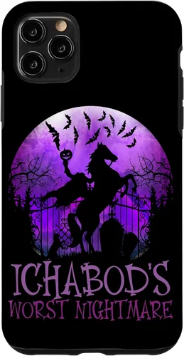 Vista 11 de iPhone 14 La peor pesadilla de Ichabod, funda de Halloween de jinete sin cabeza