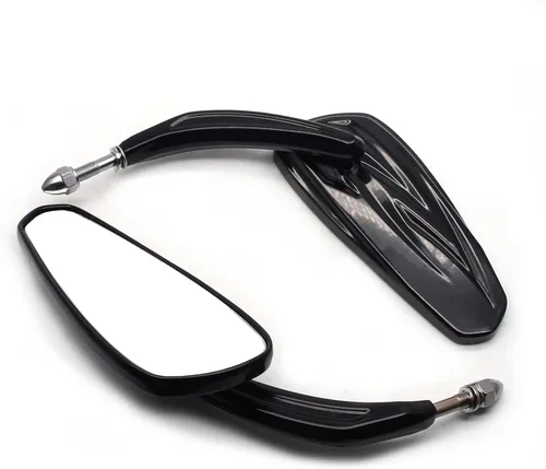 Vista 2 de MZS Espejos retrovisores para motocicleta compatibles con Sportster Softail Road King Street Electra Glide Dyna Ultra Fat Bob Sport Low Rider