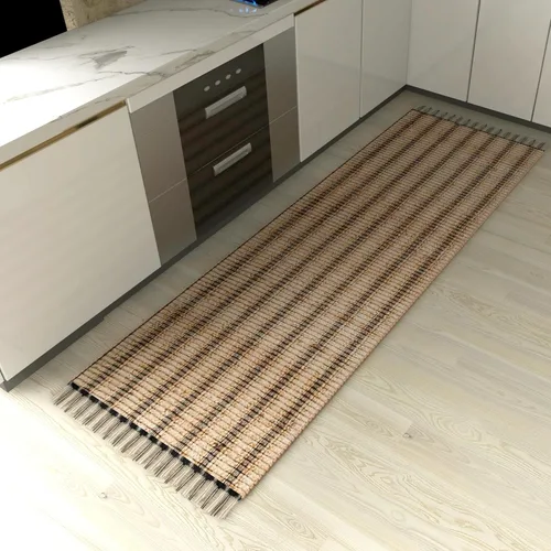 Vista 25 de Eco Crave Alfombra de pasillo de yute de 2,6 x 8 pies – Alfombra de diseño geométrico 100% natural de yute trenzada a mano, alfombra de acento