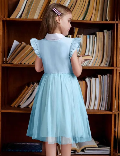 Vista 4 de Arshiner Vestido tutú para niñas pequeñas, vestidos de verano esponjosos, vestidos casuales de fiesta de tul para niños de 2 a 6 años