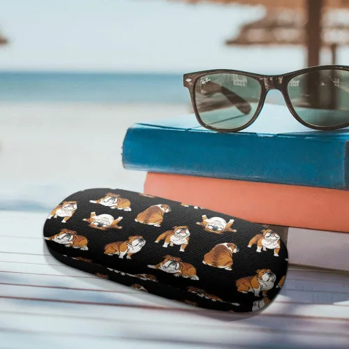 Vista 5 de WIRESTER Funda rígida para lentes de sol, funda protectora con tela de microfibra