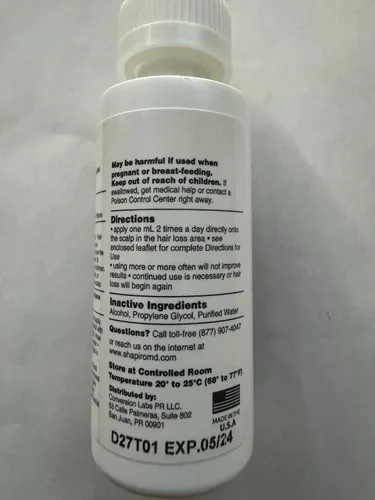 Vista 9 de Shapiro MD Hair Growth Experts Minoxidil Solución tópica al 2% para mujeres, el suero promueve el recrecimiento del cabello al reactivar