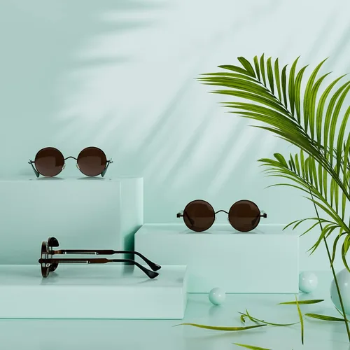 Vista 3 de ROCKNIGHT Gafas de sol Gothic Steampunk redondas polarizadas UV400 con protección unisex
