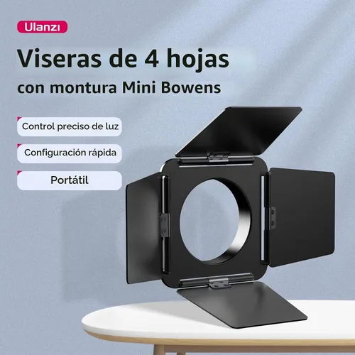 Vista 2 de Bafle de luz de cuatro hojas para Ulanzi LT028 40W COB Light