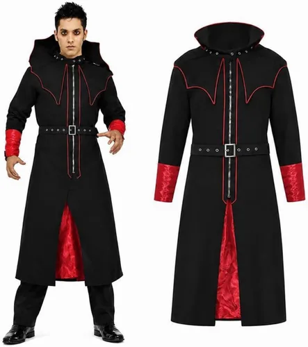 Vista 4 de PMU Disfraz de Halloween para hombre, disfraz de terror para fiestas de Sultán Clásico