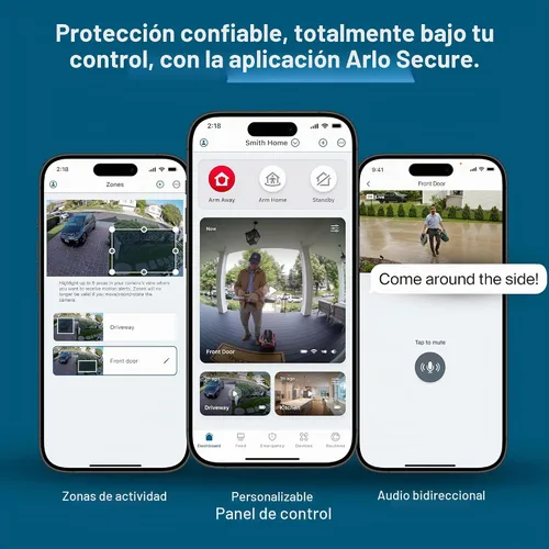 Vista 8 de Cámara de seguridad Arlo Pro 2K HDR (6ª generación, lanzamiento 2025) 2 cámaras + 2 paneles solares + 6 meses de plan Secure Plus - Cámara