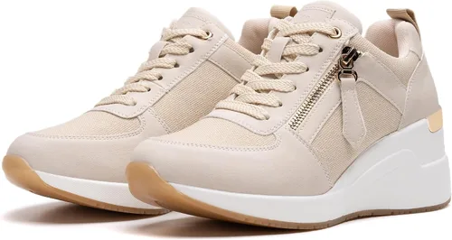 Vista 6 de Viscozzy Zapatillas de tacón alto con cuña para mujer