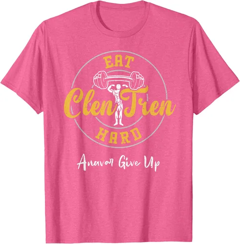 Vista 38 de Culturismo: Comer Clen Tren Hard Anavar Give Up - Camiseta de gimnasio, Negro