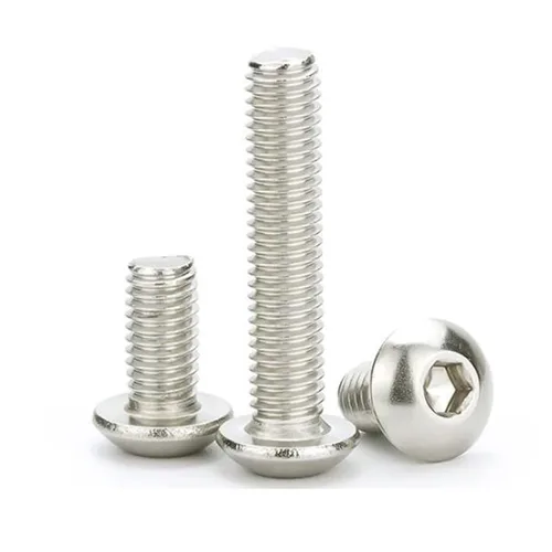 Vista 7 de Tornillos de cabeza de botón M2-0.016 x 0.157 in, acero inoxidable 304, rosca completa, accionamiento de enchufe Allen, máquina de alta resistencia