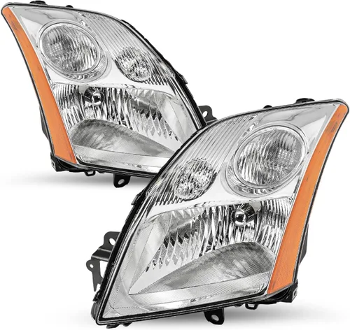 Vista 9 de SOCKIR Conjunto de faros delanteros compatible con bombillas Nissan Sentra 2007-2009 incluidas, faro negro para el lado del pasajero y del conductor