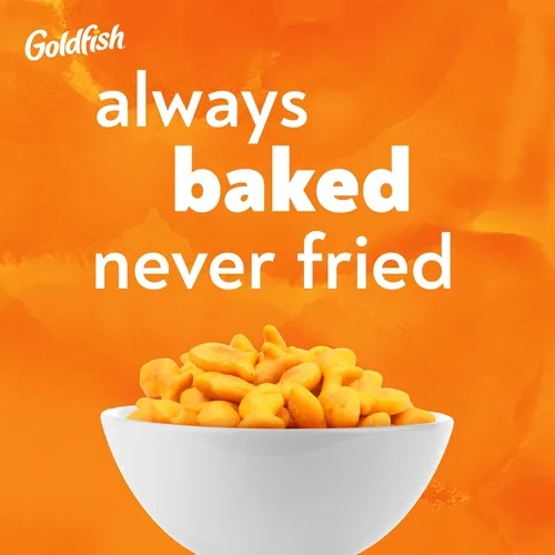 Vista 6 de Goldfish Galletas de queso cheddar, galletas horneadas, bolsa de 6.6 onzas (paquete de 2)
