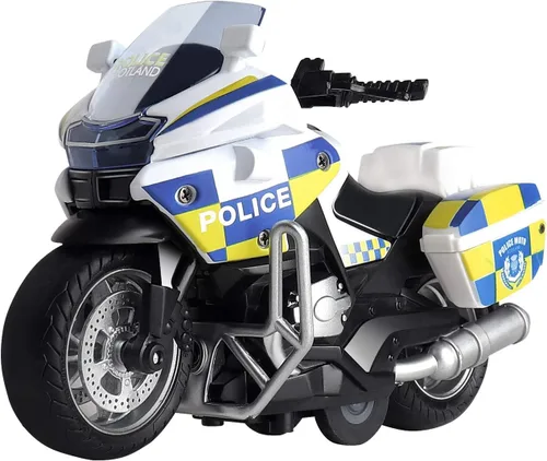 Vista 8 de Juguete de Motocicleta de Policía - Juguete de Motocicleta de Retroceso con Sonido y Luz, Motocicletas de Juguete para Niños, Juguetes para Niños