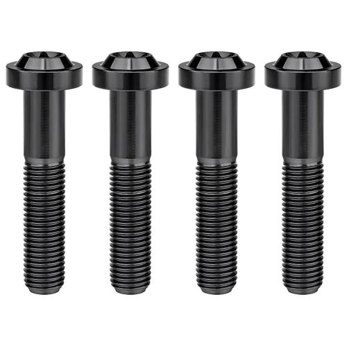Vista 14 de Titanium M10 Torx Head Bolt (M10x10mm Pitch 1.25mm, Black) 10 15 20 25 30 35 40 45 50 55 60mm Pitch 1.25/1.5mm Screw Pack of 4