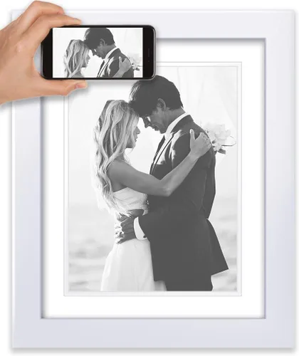 Vista 25 de ArtDirect Marco de madera ornamentado negro enmarcado personalizado de 12 x 12 pulgadas y tu foto o arte. Sube cualquier imagen y la imprimiremos