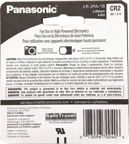 Vista 2 de 5X Panasonic 3V CR-2 batería fotográfica sustituye a 5046LC 6206 CR1025 RLCR2-L VCR2NP