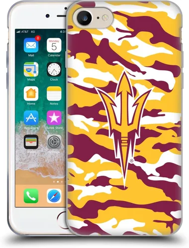 Vista 119 de Head Case Designs Funda de gel ASU Camou con licencia oficial de la Universidad Estatal de Arizona [protección de grado militar] compatible