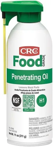 Vista 2 de CRC Aceite penetrante de grado alimenticio 03086 – [Paquete de 12] 11 Wt. Oz., Lubricante de uso general para equipos de procesamiento de alimentos