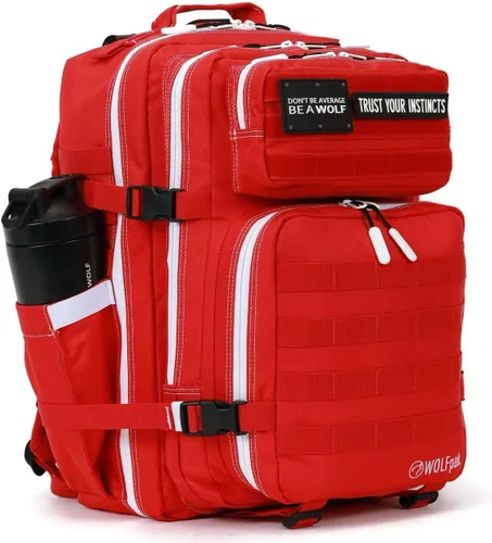 Vista 2 de WOLFpak MOCHILA DE MANEJO DE PREPARACIÓN DE COMIDA DE 45L, Varsity Red Meal, Mochilas Daypack