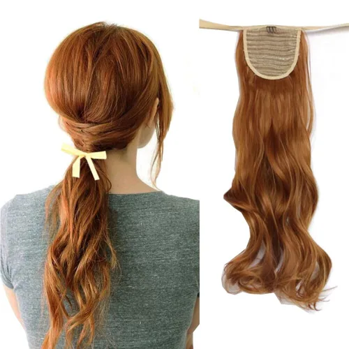 Vista 10 de Extensiones de cabello sintético de 20 pulgadas, 3.17 oz, ondulado, rizado, resistente al calor, fibra sintética para mujer