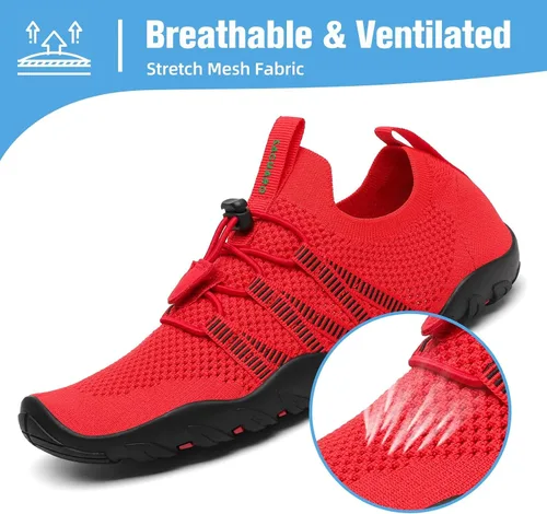Vista 2 de Mishansha - Zapatos de agua para hombres y mujeres, secado rápido, para natación, buceo, surf, deportes acuáticos, piscina, playa, senderismo, yoga.